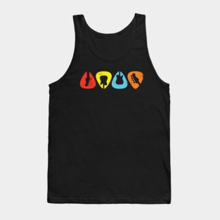 Guitar Picks Colorful Theme Tank Top